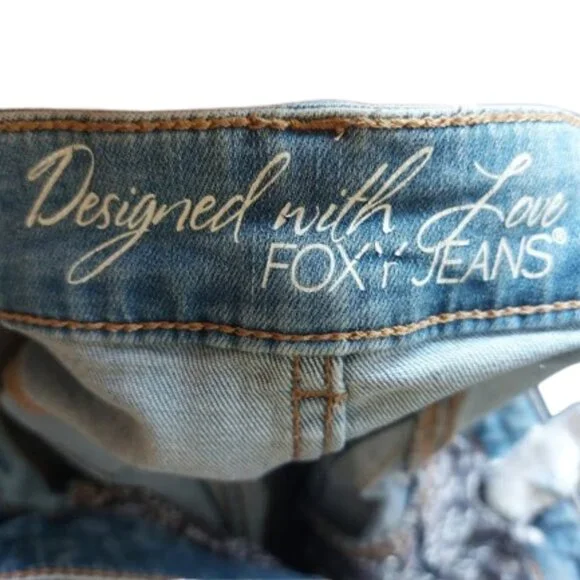 FOXY JEANS  Blue Skinny Jeans Size 32 - Picture 4 of 6